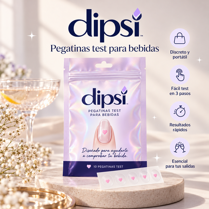 Dipsi™ | Pegatinas de Seguridad para Bebidas