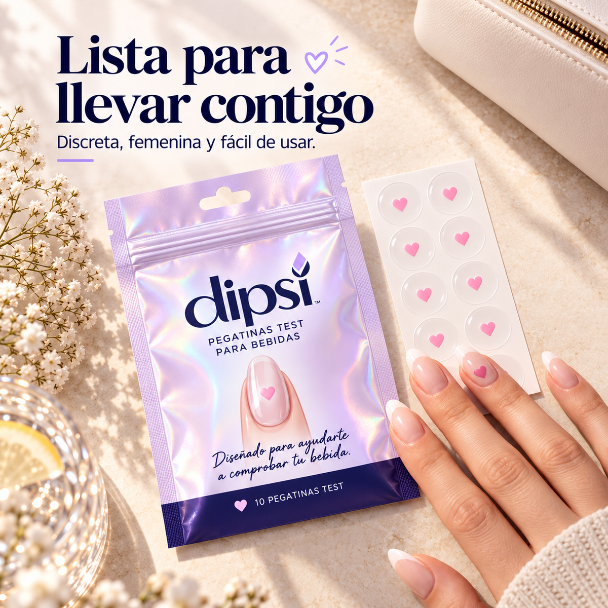 Dipsi™ | Pegatinas de Seguridad para Bebidas